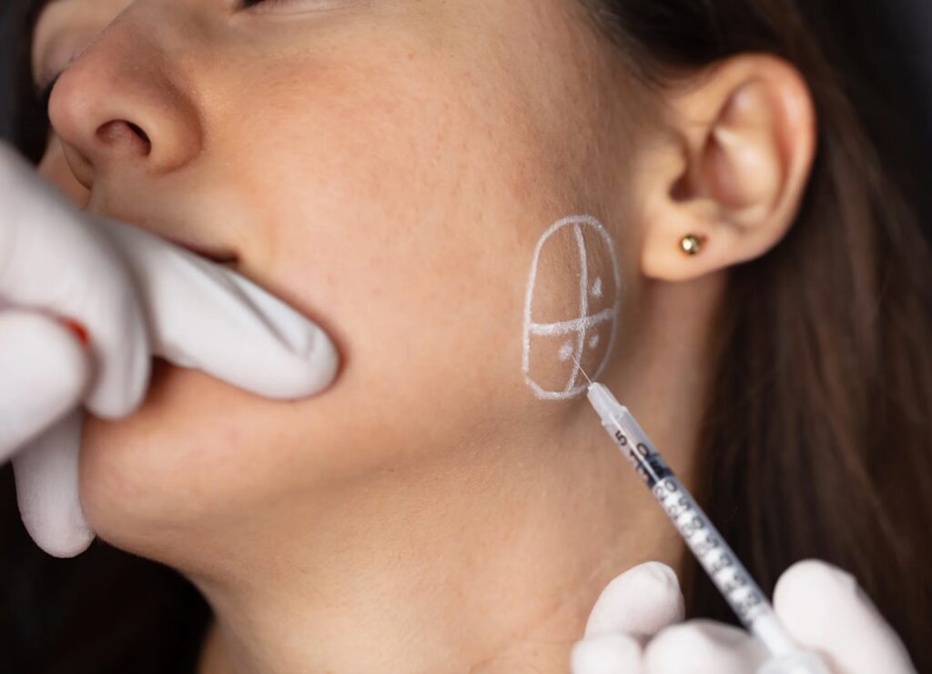 Treatment results of Botox for TMJ and Bruxism Treatments helping reduce jaw tension and discomfort.