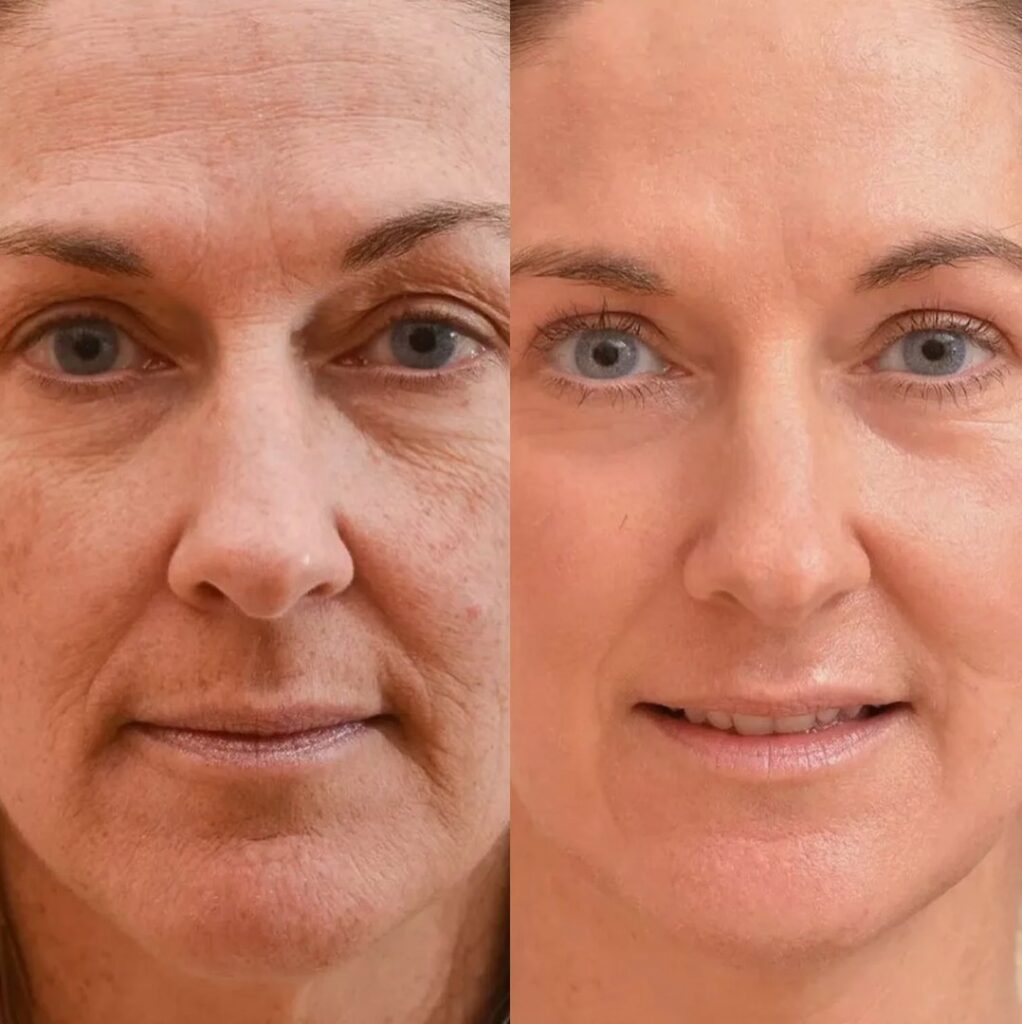 Comprehensive rejuvenation using Full Face Btx to soften lines and refresh the entire face.