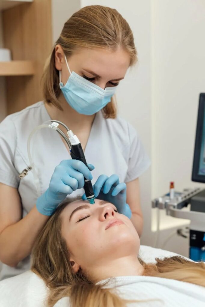 Skin renewal and smooth texture with HydraFacial Treatment.