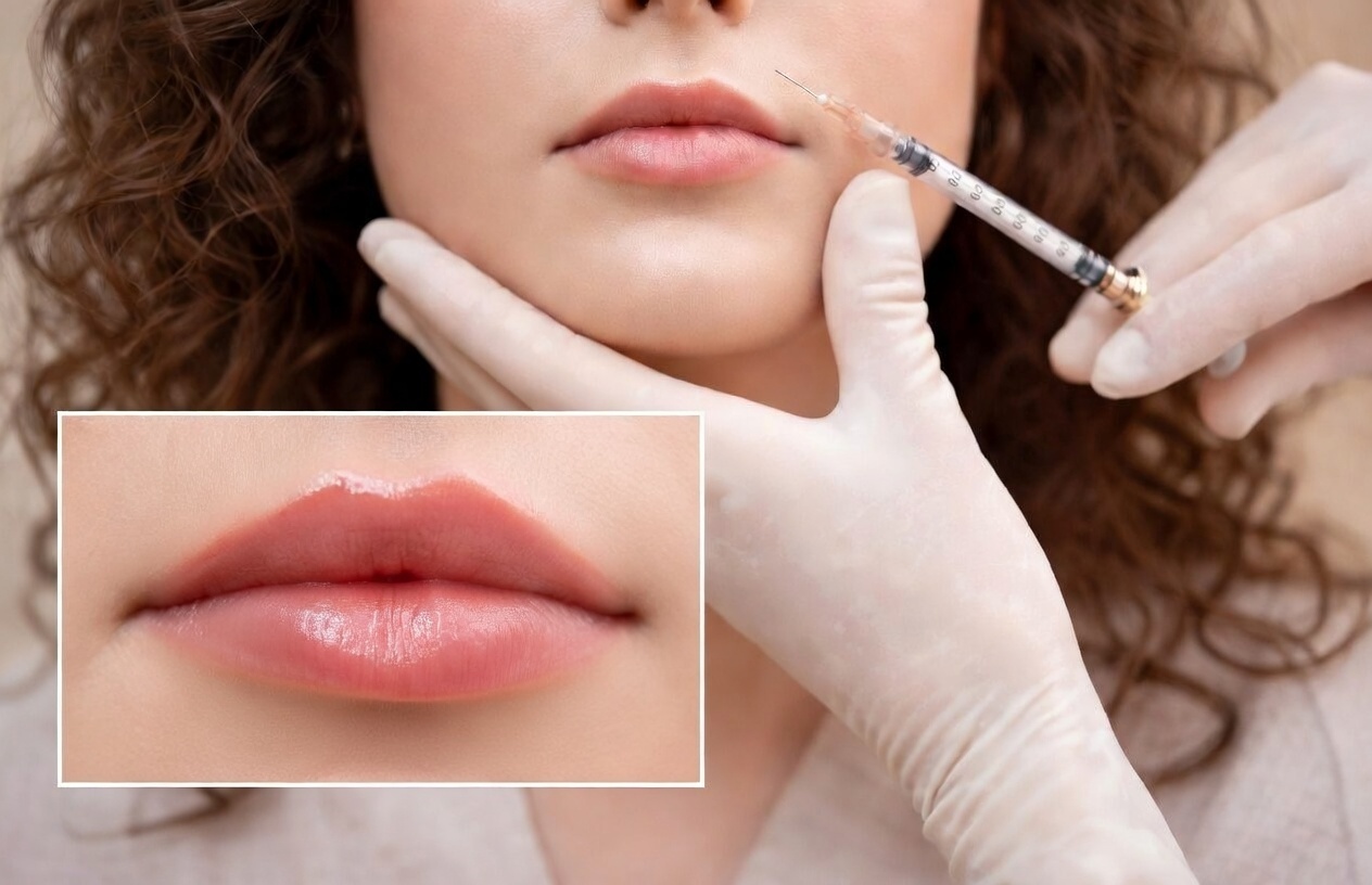 Juvederm hyaluronic acid dermal filler syringe for professional lip enhancement treatment