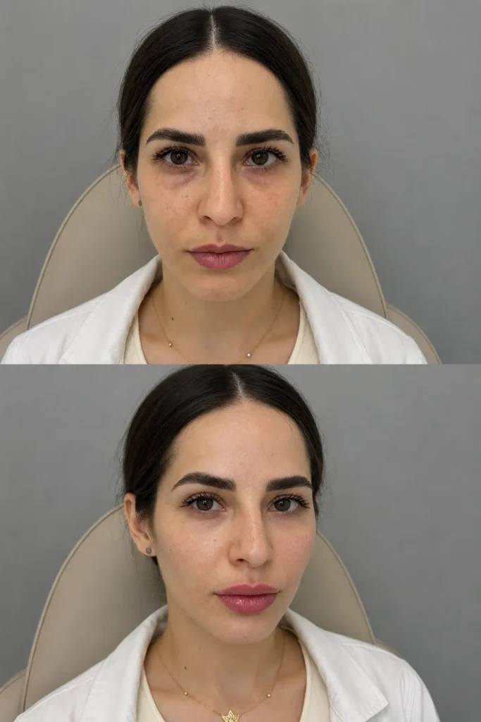 Dermal filler treatment designed to restore facial volume and enhance contours