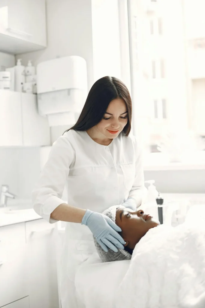 Discussing facial results from Baby Botox and traditional Botox treatments with different levels of wrinkle reduction