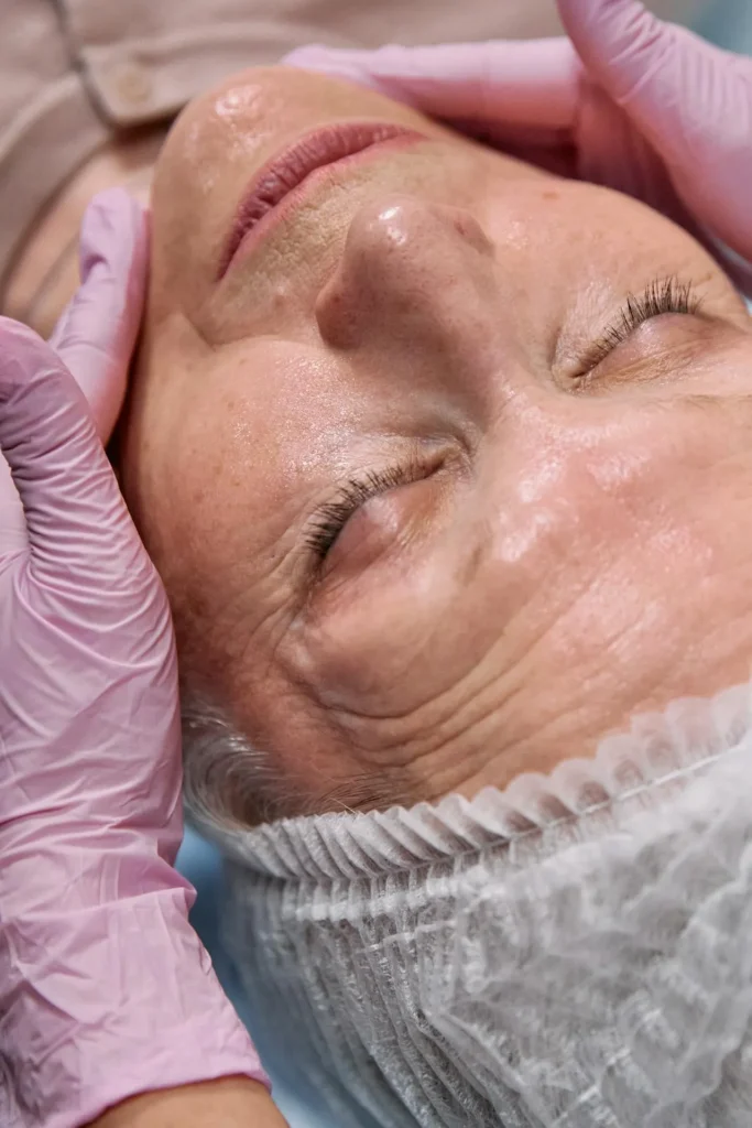 Close-up of facial skin representing how Botox works by reducing muscle activity associated with wrinkles and expression lines.