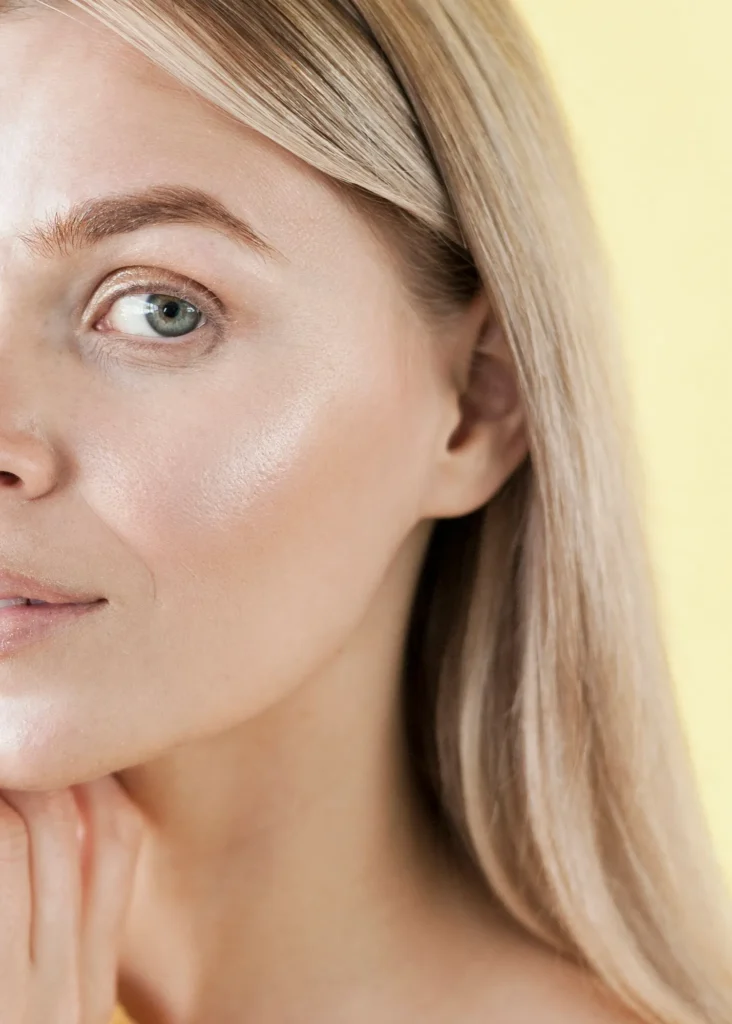 Woman with smooth, radiant skin illustrating natural-looking skin rejuvenation results.