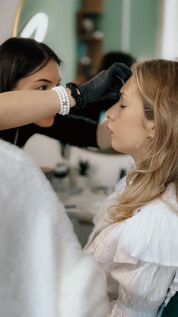 Step-by-step temple filler treatment