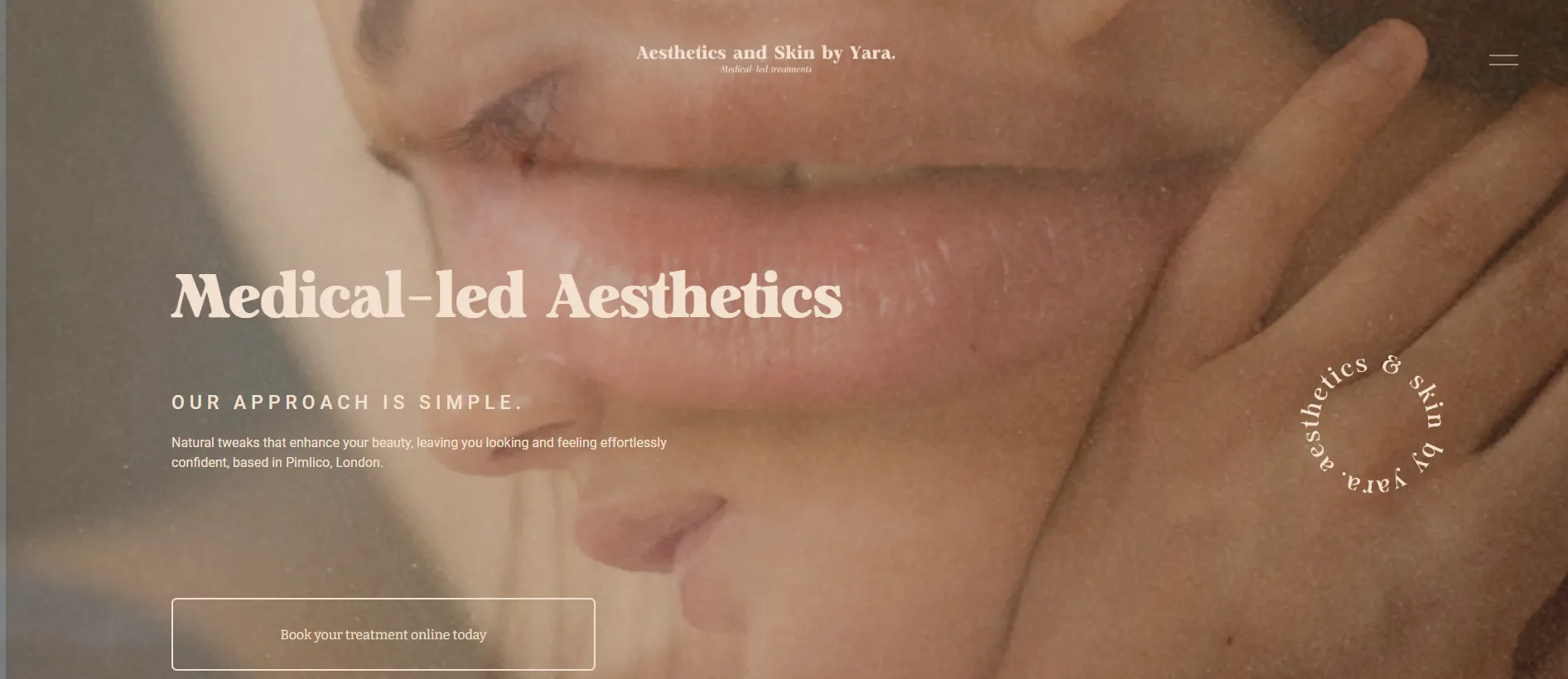 Aesthetics & Skin By Yara main page