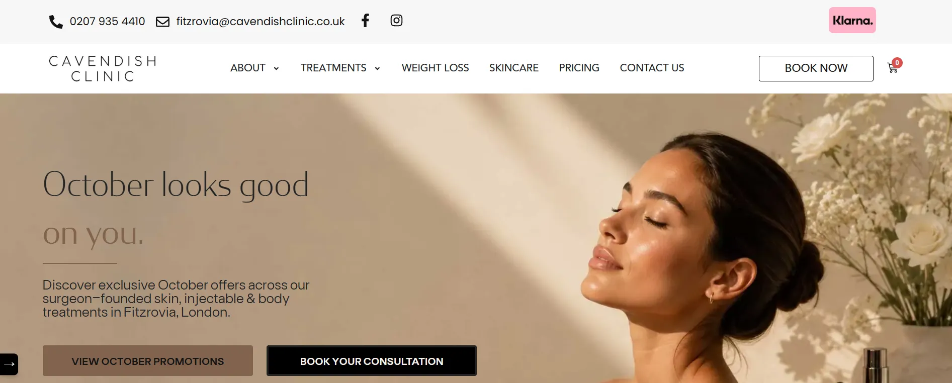 The Cavendish Clinic main page