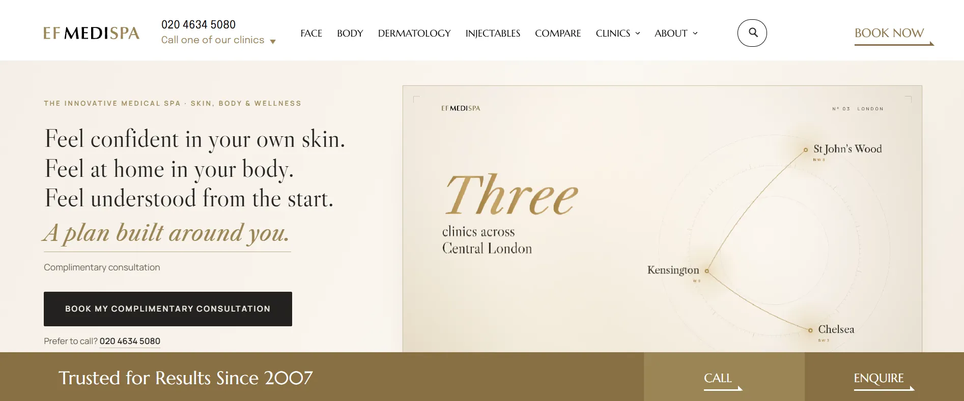 EF MEDISPA main page