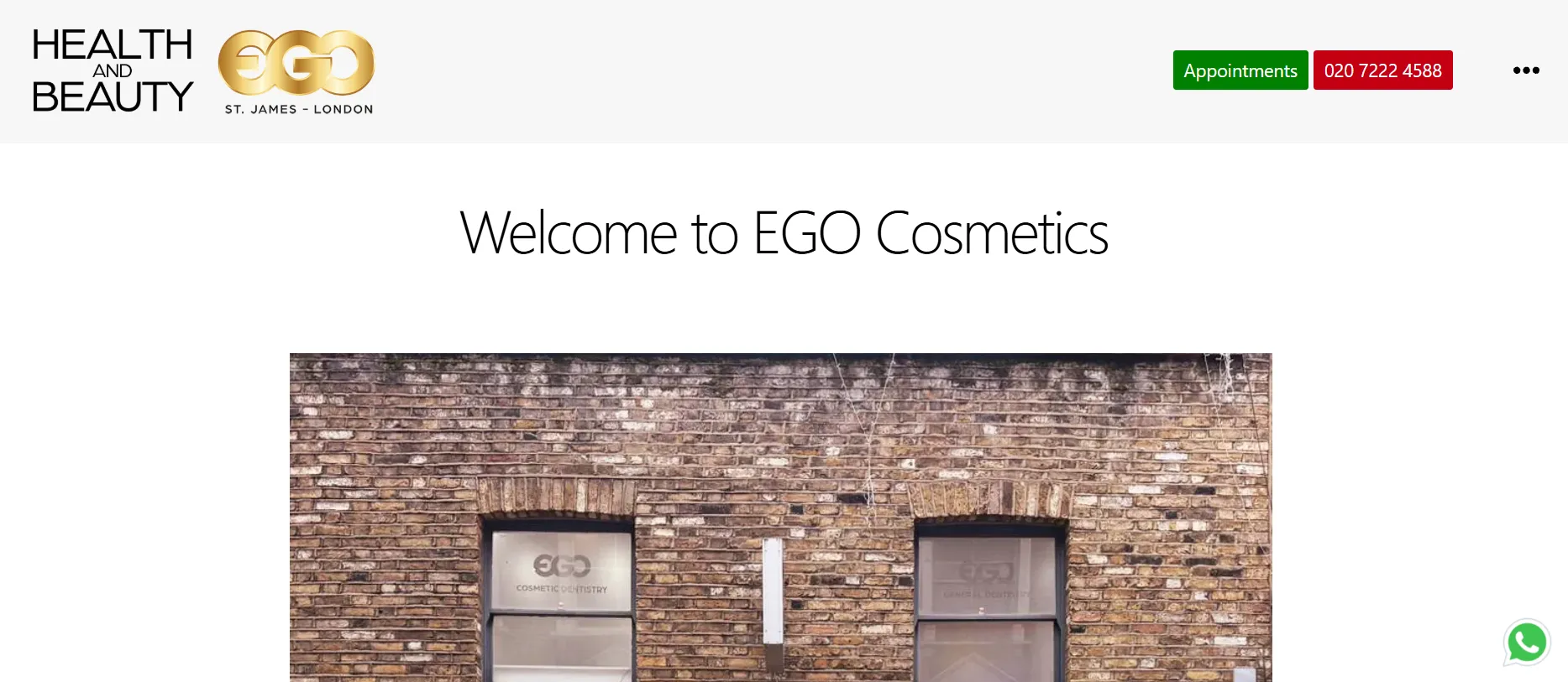 EGO Health & Beauty main page