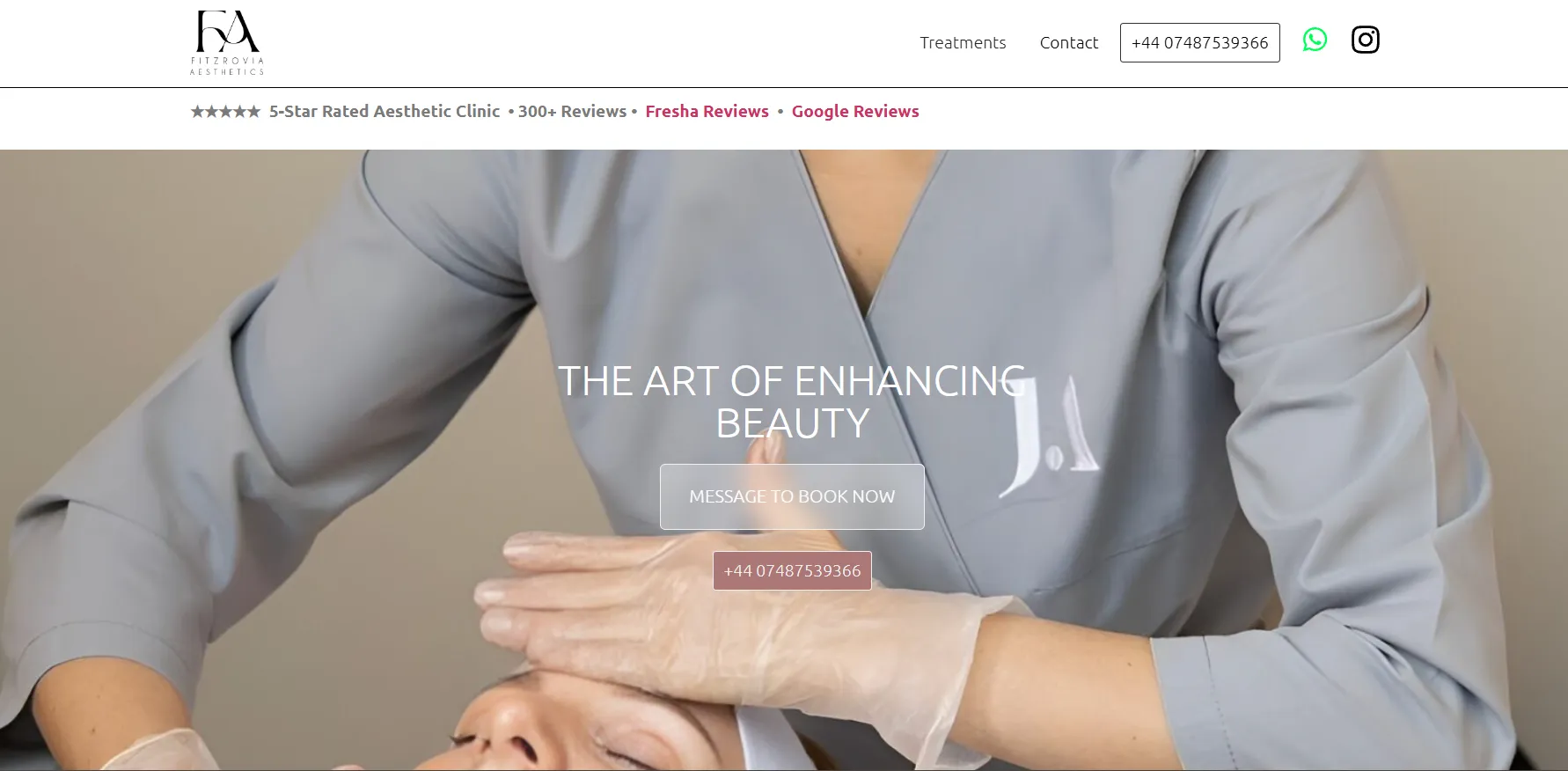 Fitzrovia Aesthetics main page