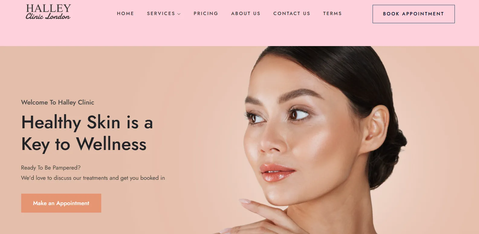 Halley Clinic London main page