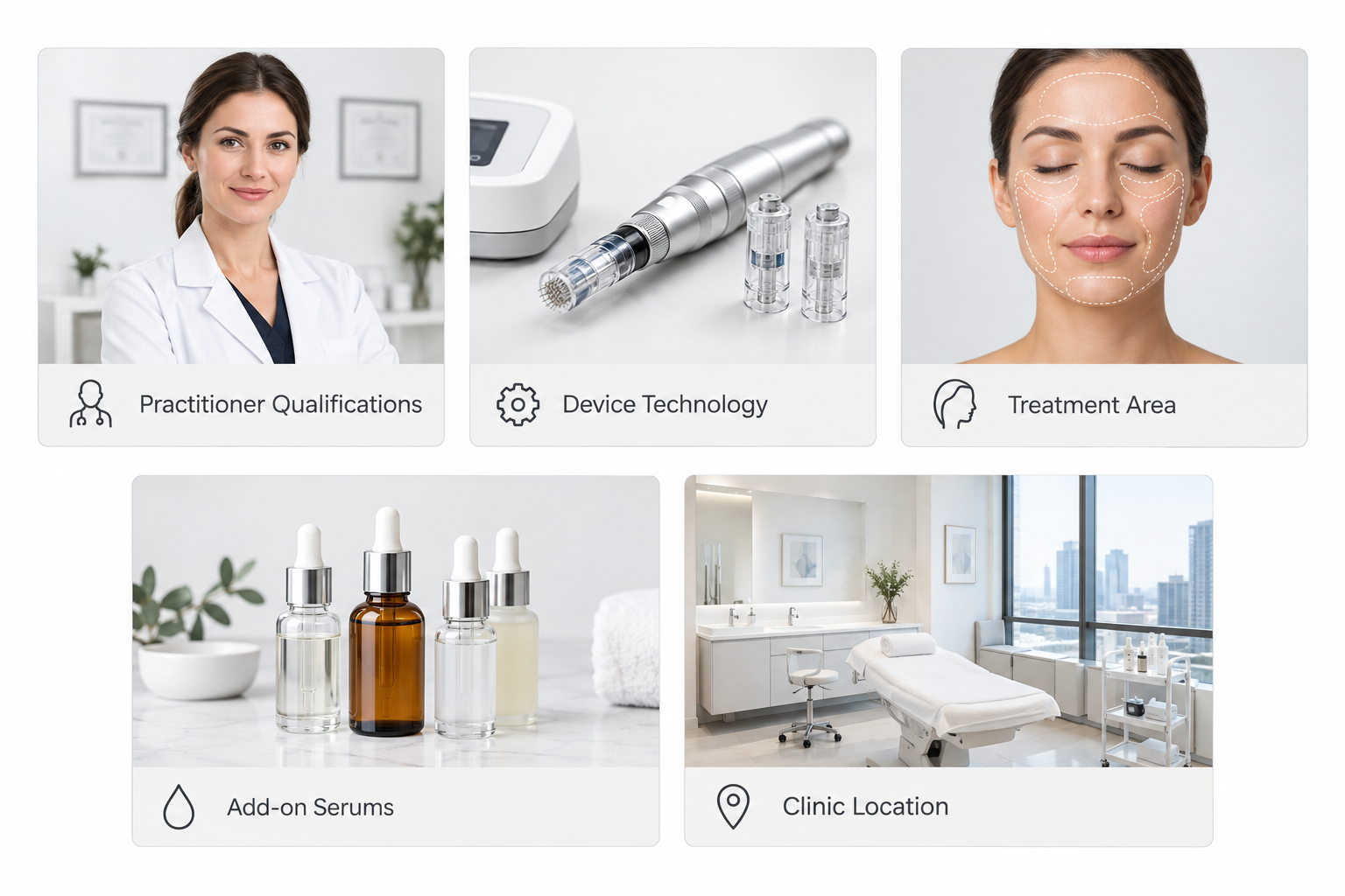 Five factors that affect microneedling cost including practitioner qualifications and device type