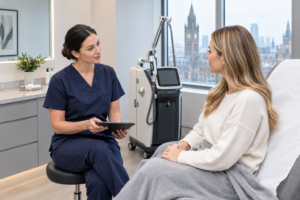 Laser clinic Manchester consultation with qualified practitioner before treatment
