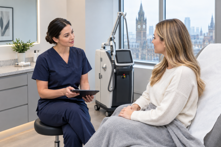 Laser clinic Manchester consultation with qualified practitioner before treatment