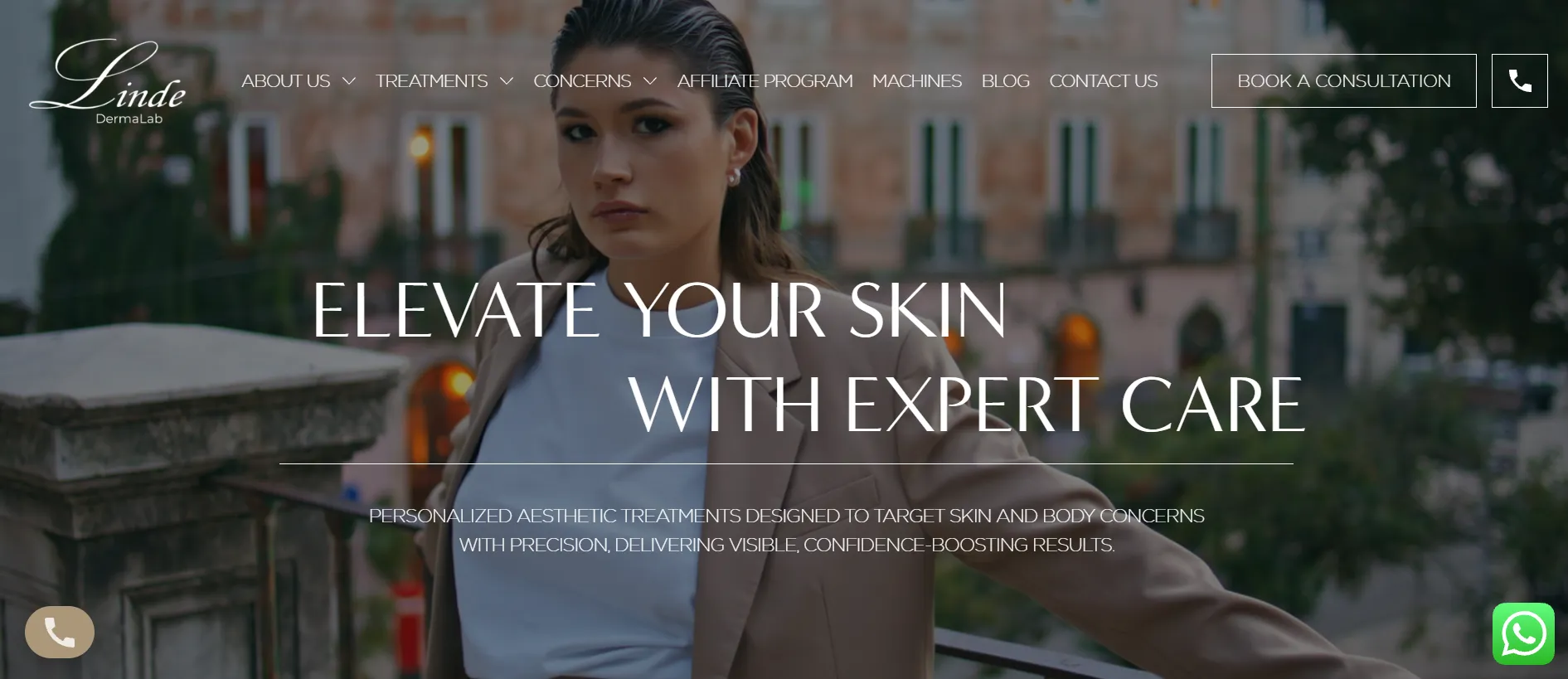 Linde DermaLab main page