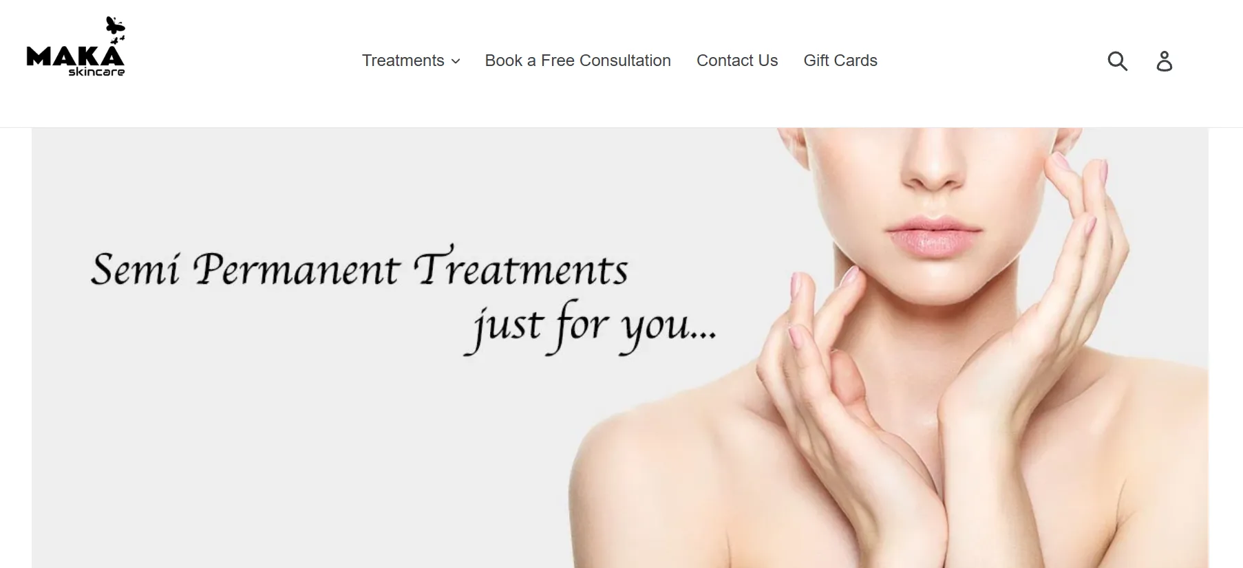 MAKASkincare main page