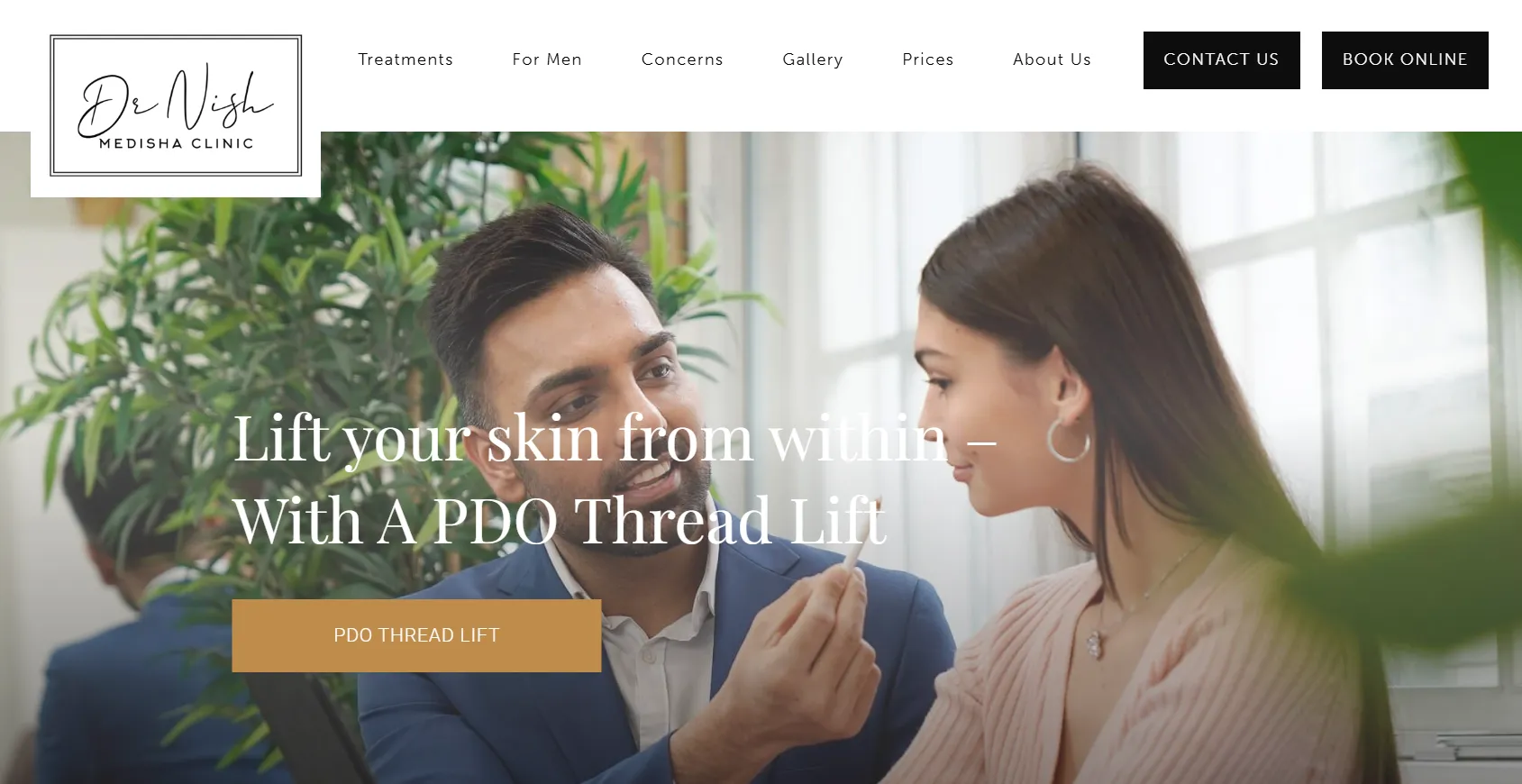 Medisha Clinic main page
