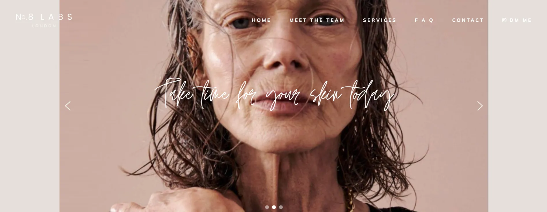 No.8 LABs Skin Clinic main page