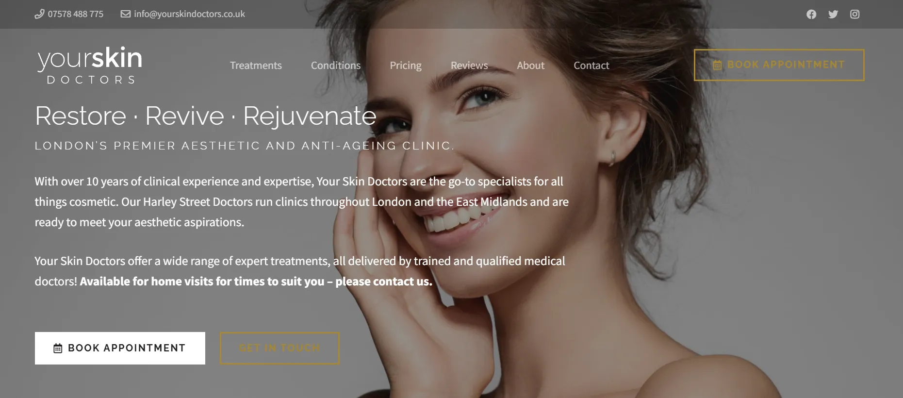 Your Skin Doctors main page